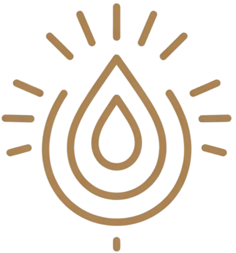 Freepik minimalist spiritual line icon soft gold color on